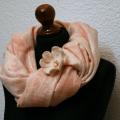 Scarf " Peach blossom " - Scarves & shawls - felting
