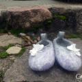 Slippers " Butterflies " - Shoes & slippers - felting