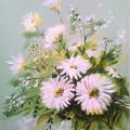 Bouquet - Oil painting - drawing
