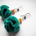 Earrings - Earrings - felting