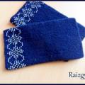 Riesines dark blue - Wristlets - knitwork