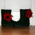 Pusbatukai " Carmen " - Shoes & slippers - felting