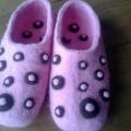 " Pink Dreams " - Shoes & slippers - felting