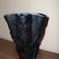 Leather decorated vase - For interior - making