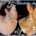 Snowflake - Earrings - beadwork