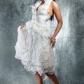 swan feathers - Dresses - felting