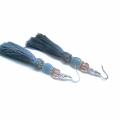 Royal Grey - Earrings - beadwork