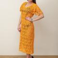 Yellow crocheted dress - Dresses - needlework