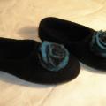 Black night - Shoes & slippers - felting
