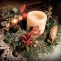 Christmas table wreath - Floristics - making