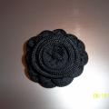Black brooch - Brooches - making