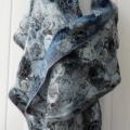 Silver - felting processes country - Wraps & cloaks - felting