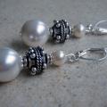 Gorgeous earrings with pearls sw - Earrings - beadwork