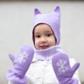 Gloves with snowflakes - Gloves & mittens - felting