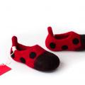 Ladybug - Shoes & slippers - felting