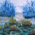 " Water lilies Tale " - Watercolor - drawing
