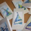 Cold Christmas - Postcard - making