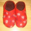 Ladybugs slippers - Shoes & slippers - felting