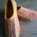 Striped slippers - Shoes & slippers - felting