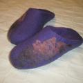 violet - Shoes & slippers - felting