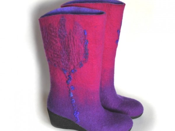 Felt boots VIOLA / Felted shoes 2