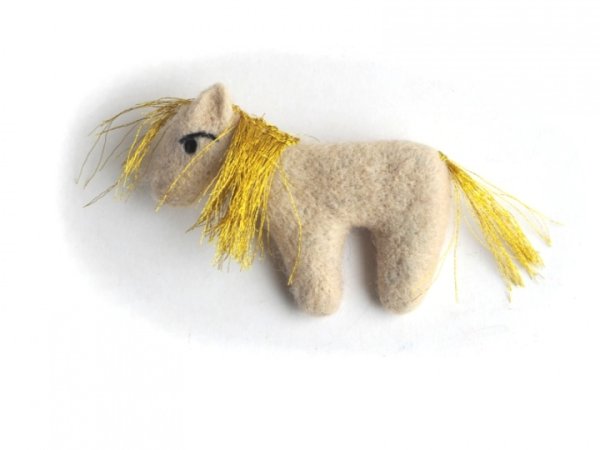 Auksakartis Horse - Brooches