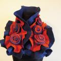 Flowery scarf - Scarves & shawls - felting