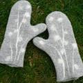 Gloves " gray " - Gloves & mittens - felting