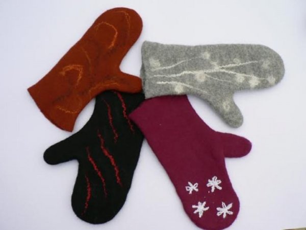 Gloves Bordeaux 2