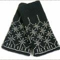 Black with silver stars are - Wristlets - knitwork