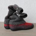 Felted socks - Shoes & slippers - felting