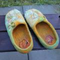 " Moss & quot ;. - Shoes & slippers - felting