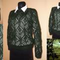 Blouse " Green " - Blouses & jackets - knitwork