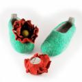 poppy seed - Shoes & slippers - felting