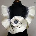 Collar " Winter widgets -2 " - Scarves & shawls - felting