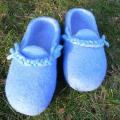 Sky-blue - Shoes & slippers - felting