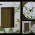 16 Clock and Frame - Decoupage - making