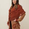 Exotic brown coat decoration - Sweaters & jackets - knitwork