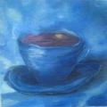 DRAWINGS cup - Oil painting - drawing