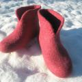 Little Red Riding Hood - Shoes & slippers - felting