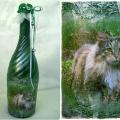 I Katinas;) - Decorated bottles - making