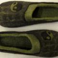 Green Harmony, size 41 - Shoes & slippers - felting