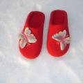 Butterfly snow - Shoes & slippers - felting