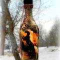 Decorated butelaitis - Decorated bottles - making