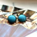 Turquoise - Earrings - beadwork