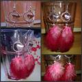 Feather. - Earrings - beadwork