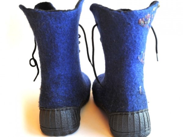 Veltinio batai / felted boots BLUE 3