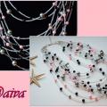 Glass pearl necklace - Necklace - beadwork