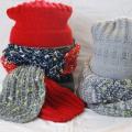 hat with scarf - Hats - knitwork