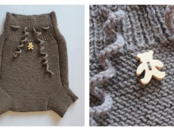 Woolen restrains walking around - Children clothes
